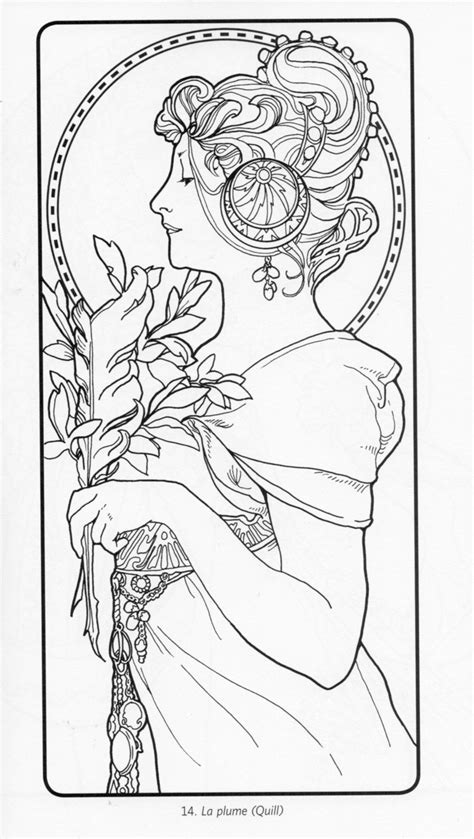 Art Nouveau Pattern Mucha Art Alphonse Mucha Art
