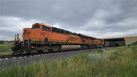 BNSF 6217 Leads A NB Empty XCLX Coal Train With Two DP Unit S 8 6 23