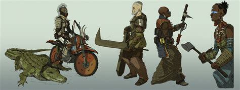 Brad Wright Character Sketches