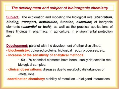 Ppt Bioinorganic Chemistry Powerpoint Presentation Free Download