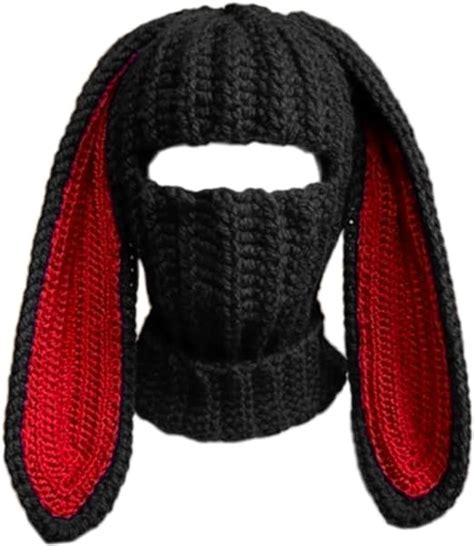 Halloween Balaclava Long Bunny Ears Hat Funny Hat Rabbit Ears Balaclava