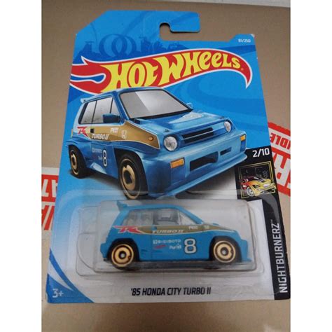 Hot Wheels Honda City Turbo II Blue Nightlightz Shopee Malaysia
