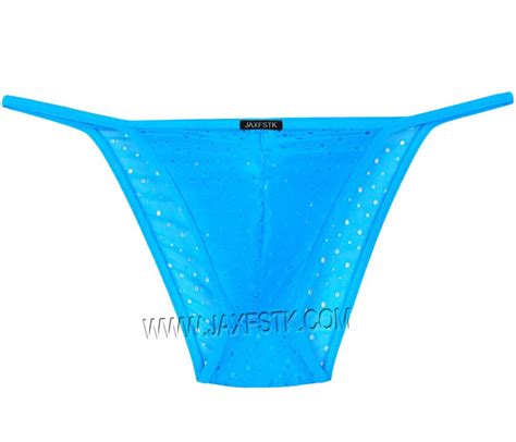 Mens Sheer Microfiber Hip Bikini Briefs Jacquard Mesh Stretch Belt Skimpy Briefs