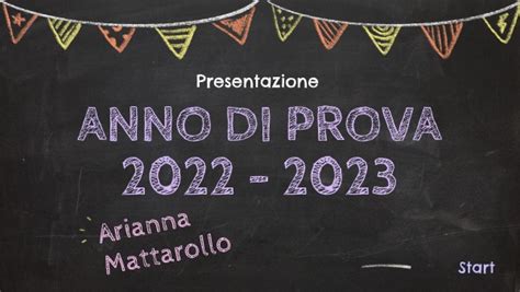 Anno Di Prova Presentazione Fina