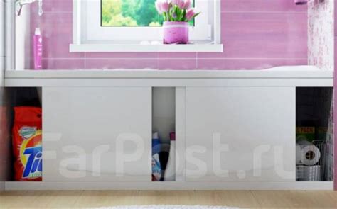Экран под ванну Alavann МДФ купе Cristal 1,8м белый в Мистер Т ...