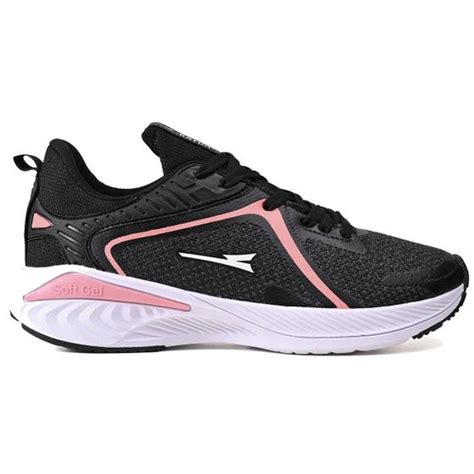 Tenis Feminino Academia Original Caminhada Barato R FAST Preto Nude Relógio RAYON