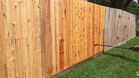 Cedar Fence Nail Rust Removal Youtube