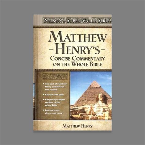 Matthew Henrys Concise Commentary On The Whole Bible • Now The End Begins