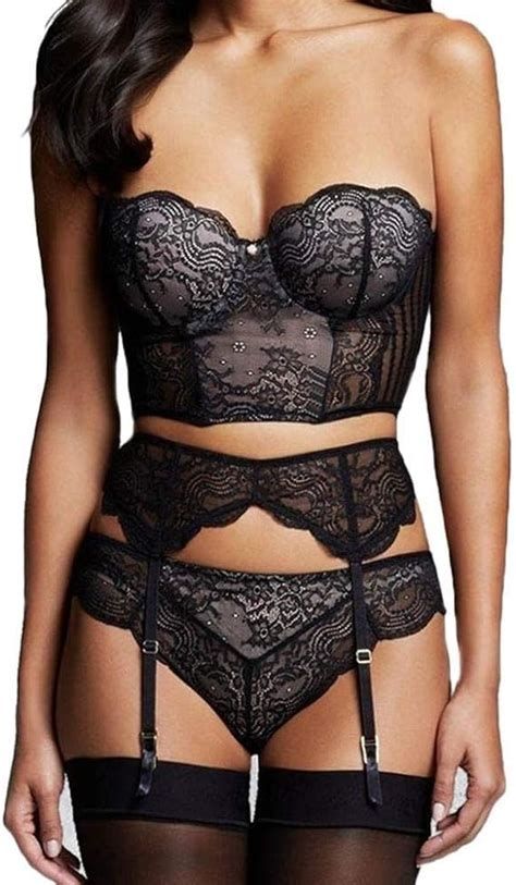 Maillots Une Pièce Femme Bodys Femme Ensemble De Lingerie en Dentelle sous Vêtements De Ceinture