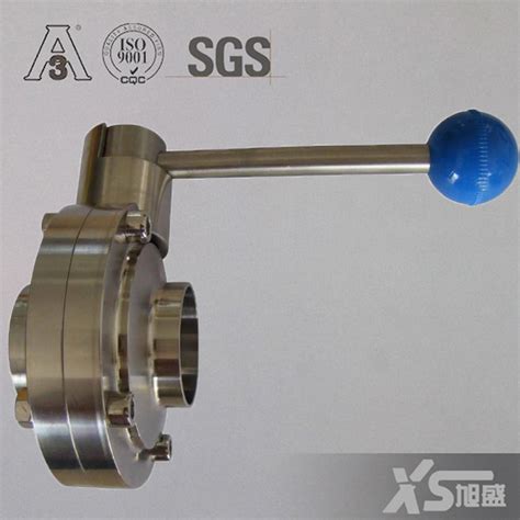 Stainless Steel Ss Ss L Sanitary Weld Butterfly Valve China