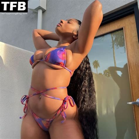 Megan Thee Stallion Shows Off Her Huge Boobs Butt In A Sexy Bikini Shoot Photos
