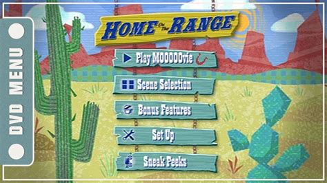 Home On The Range DVD Menu