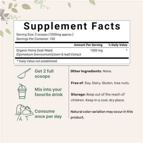 Organic Horny Goat Weed Powder Maximum Strength Energy And Immune System Booster In Nepal At