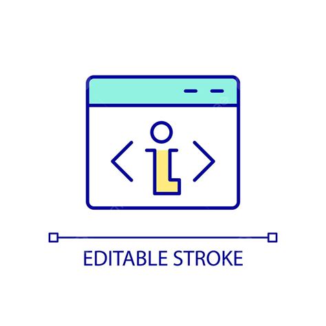 write programming code rgb color icon illustration icon stroke vector