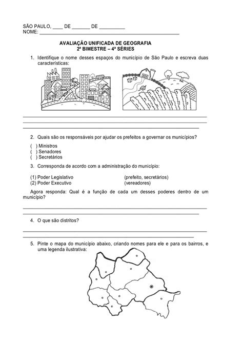 Conteudos De Geografia 4 Ano