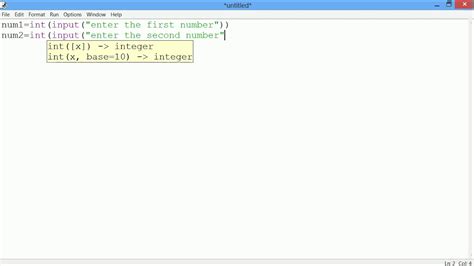 Subtraction Of Two Numbers In Python By User Input Youtube