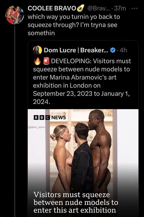 Visitors Need To Squeeze Between Nude Models To Enter This Art