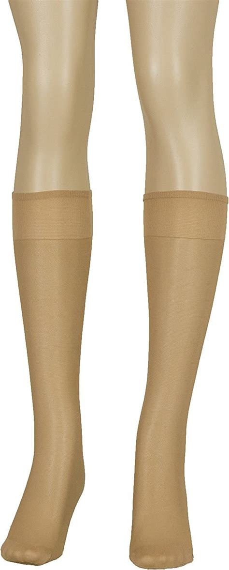 Lissele Full Support Women S Plus Size Knee High 3 Pack Nude XXL Walmart