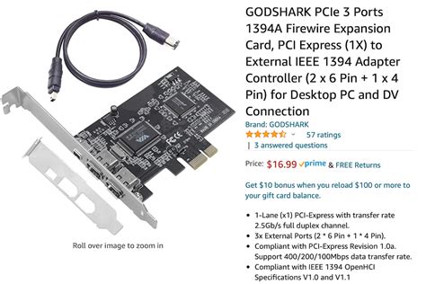 Getting IEEE-1394 FireWIre interfaces to work in Windows 10 (64-bit):