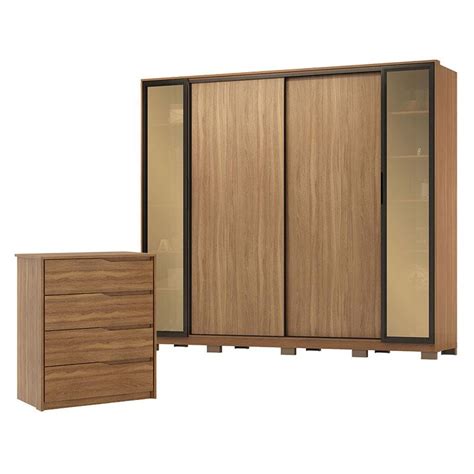 C Moda Tria E Guarda Roupa Casal Laredo Am Ndola Touch Nude Prime Flex Portas De Vidro