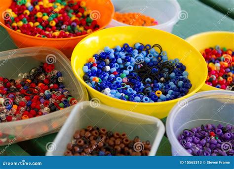 Colorful Hair Beads Stock Image Image Of Arranged Reds 15565313