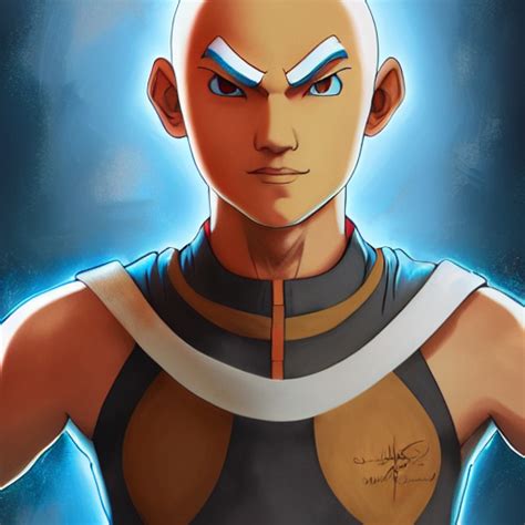 Krea Ai Highly Detailed Full Body Portrait Aang The Last A