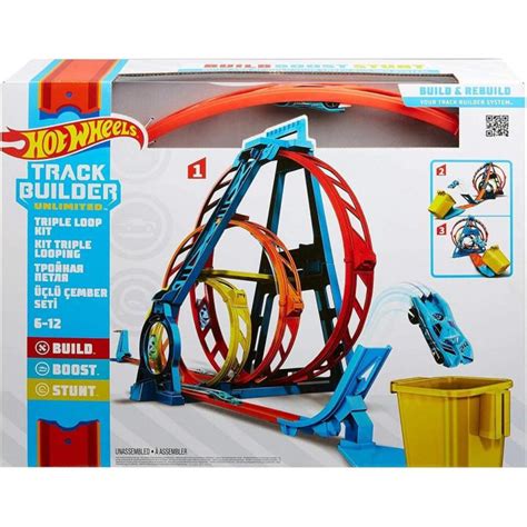 Hot Wheels Track Builder Unlimited Triple Loop Kit Glc Daraz Pk