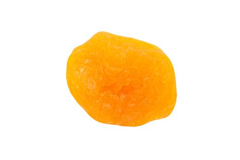 Dried Single Apricot On Transparent Background 35147730 Png