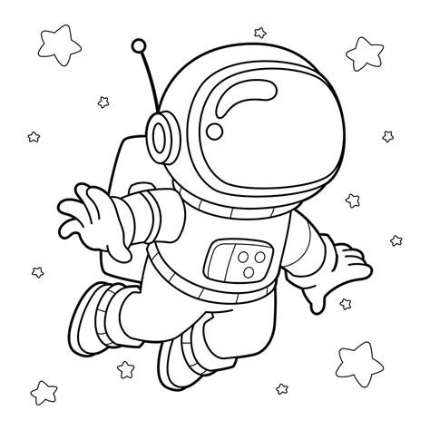 printable astronaut coloring pages  kids space