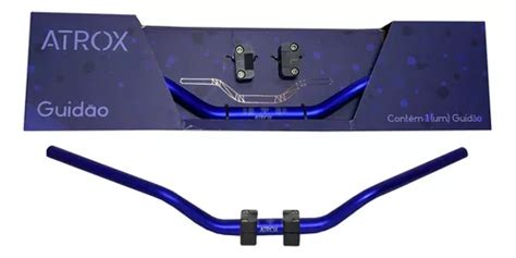 Guidao Aluminio Naked Honda Cb X Azul Perolizado Parcelamento Sem Juros