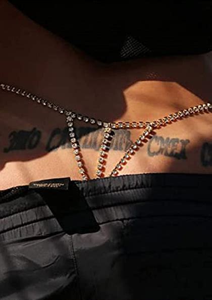 Jewel Rhinestone Thong Mesh Sexy Body Jewel Thong Lovebird Lingerie India