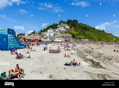 The Beach In East Looe Cornwall England Uk Stock Photo Alamy