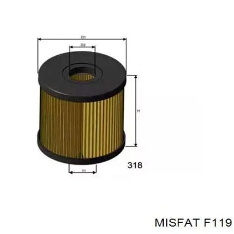 F119 Misfat фильтр топливный