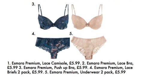 Lidl Launches Luxury Lingerie Collection Esmara Premium Push Up Plunge Express Co Uk
