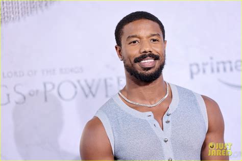 Michael B Jordan Shows Off His Muscles At The Lord Of The Rings The