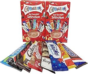 Topline Hot Chocolate Selection Gift Hamper Pack Of X Celebrations Hot Chocolate Sachets