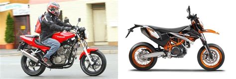 Motorrad Vergleich Hyosung GT 125 Naked 2009 Vs KTM 690 SMC R 2014
