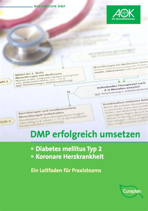 Dmp Leitf Den F R Rzte Und Praxisteams Aok Gesundheitspartner