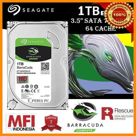 Jual WHD SEAGATE BARRACUDA HARDISK HDD INTERNAL PC 1TB SATA III