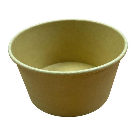 1000ml Kraft Ecoboard Salad Bowl Profile Packaging