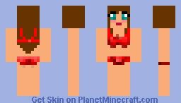 Sexy Bikini Girl Minecraft Skin