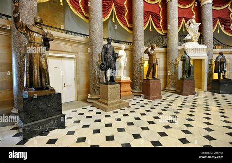 National Statuary Hall Collection With Statues Of Famous Us Citizens