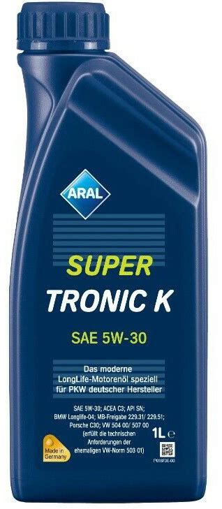 Preispirat24 Tankstellenbedarf Großhandel - Aral Super Tronic K SAE SW ...