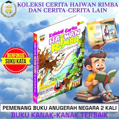 buku kanak kanak bersijil anugerah koleksi cerita haiwan rimba