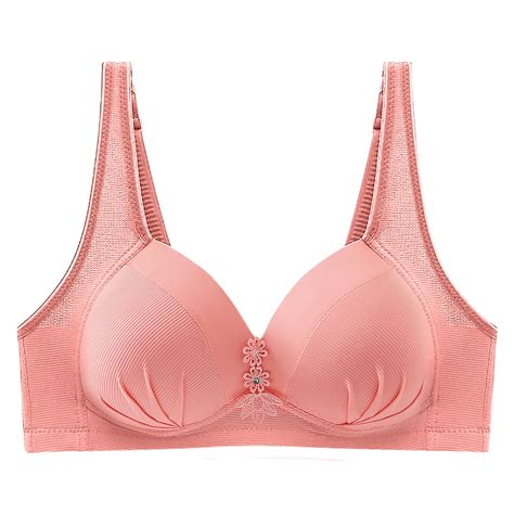 Leey World Plus Size Lingerie Womens Underwire Bra Lace Floral Bra Unlined Unlined Plus Size