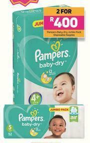 Pampers Baby Dry Jumbo Pack Disposable Nappies For Offer At Game