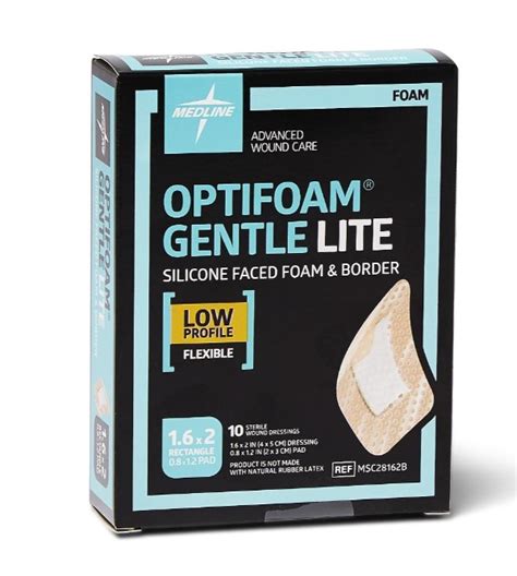 bordered foam wound dressing   body   medline