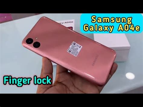 Fingerprint Lock Samsung Galaxy A04e Samsung Galaxy A04e In Display