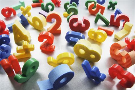 Plastic Numbers Maths Symbols Stock Image - Image of education, counting: 16420997