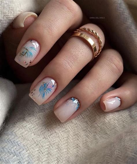 Cute Nail Art Designs To Wear In Spring D Flower Nude On Nude